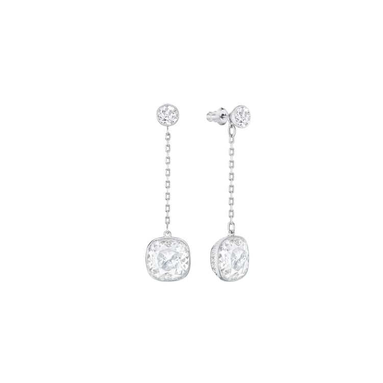 Swarovski Lattitude Earrings Women's White 5528513