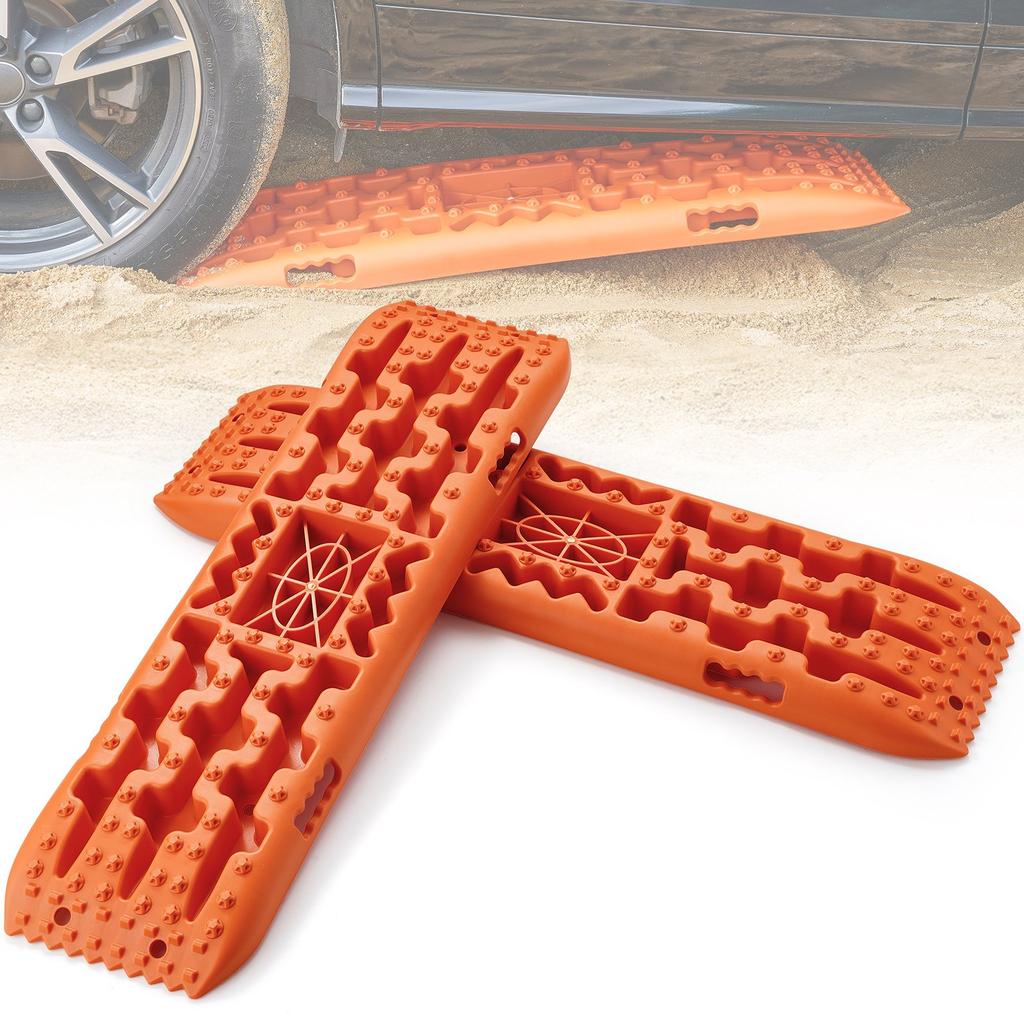 VEVOR 10 TON Traction Boards with PP Material, Recovery Boards for Off-road Vehicles/Cars/Pickups/SUVs/RVs, Pair Tire Traction Mats On Snow, Sand