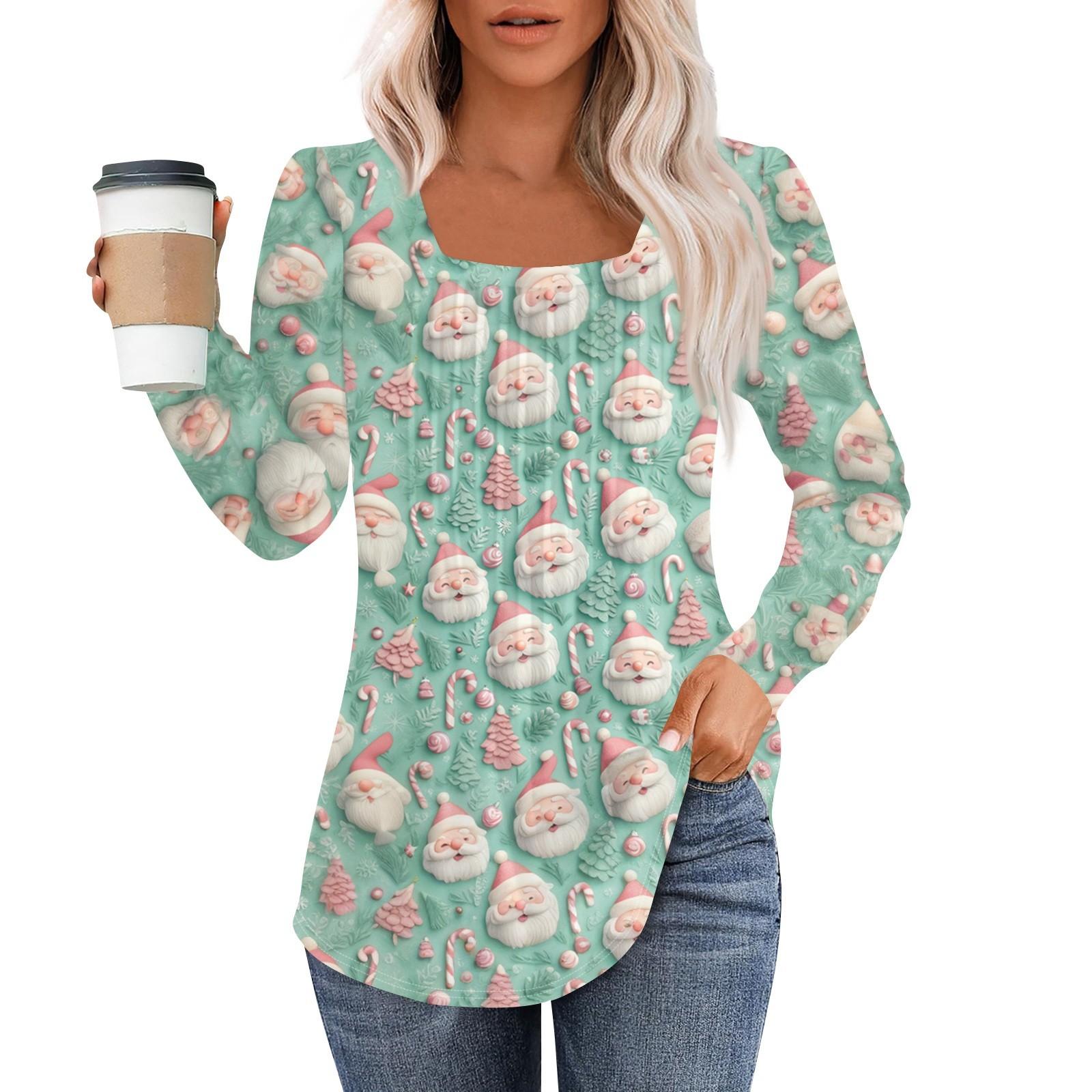 

Рубашки с длинным рукавом для женщин, топы, нарядные повседневные блузки, плиссированные туники с квадратным вырезом XL