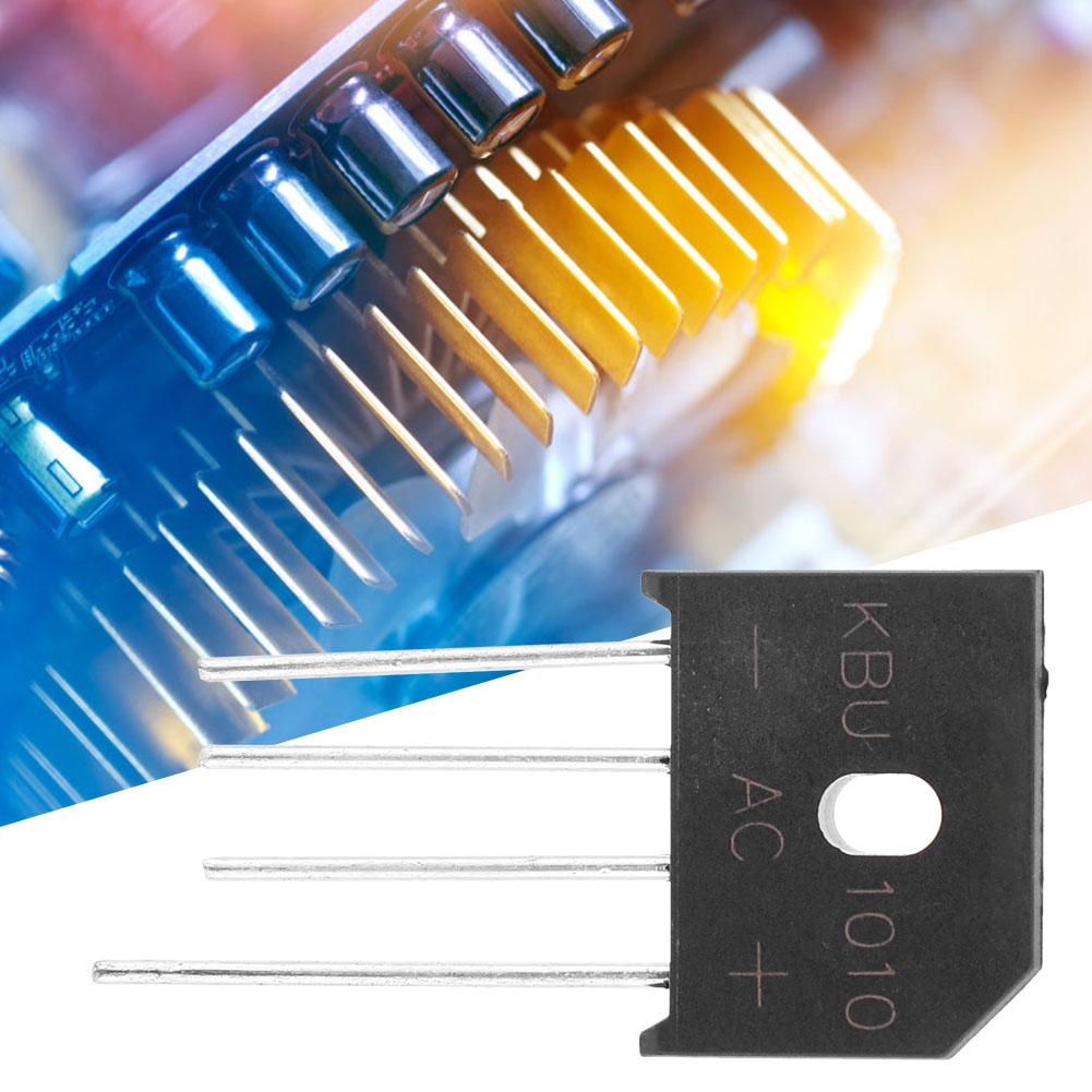 10A 1000V Diode Bridge KBU1010 Rectifier Bridge for Electronic Circuits(2pcs)