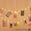 Solar Powered LED Photo Clip String Lights