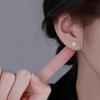 Korean Snowflake Ear Studs: Minimalist Christmas Earrings for Women