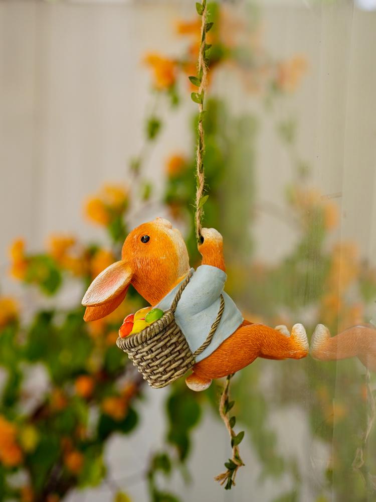 Charming Rabbit Garden & Balcony Hanging Decoration
