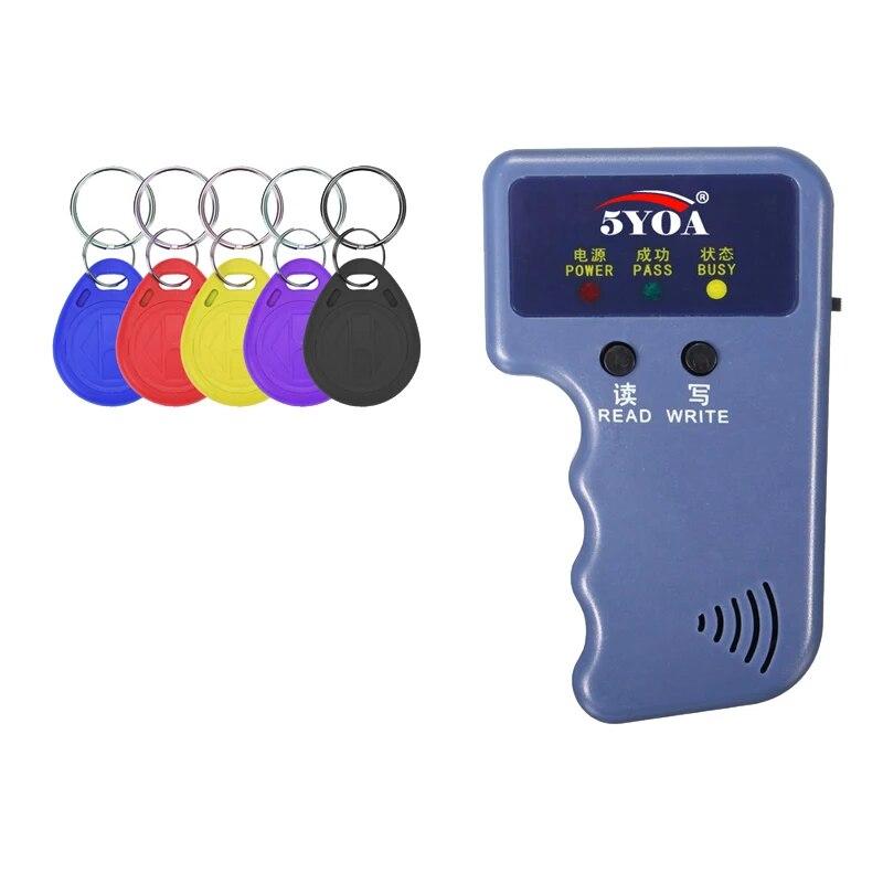 

125 кГц RFID Дубликатор Считыватель EM4100 Копир Писатель Видео Программатор T5577 Перезаписываемые ID Брелоки EM4305 Теги Карта