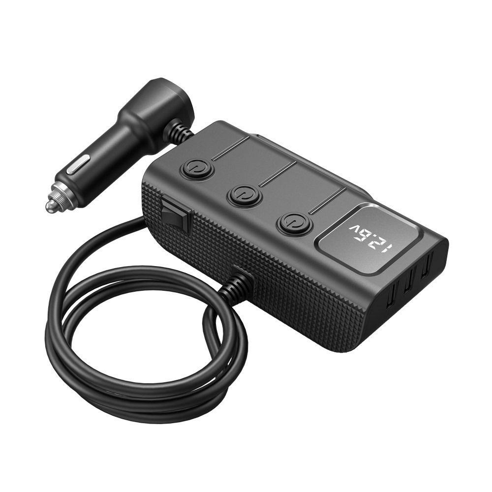 Multi Ports Car Charger Adapter 12V/24V Car Plug Splitter Easy To Use Car Socket Splitter  for Car