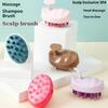 Shampoo Brush Head Scalp Massage Comb With Handle Hair Washing Comb Body Massage Brush Bath Shower Brush Salon Hairdressing Tool
