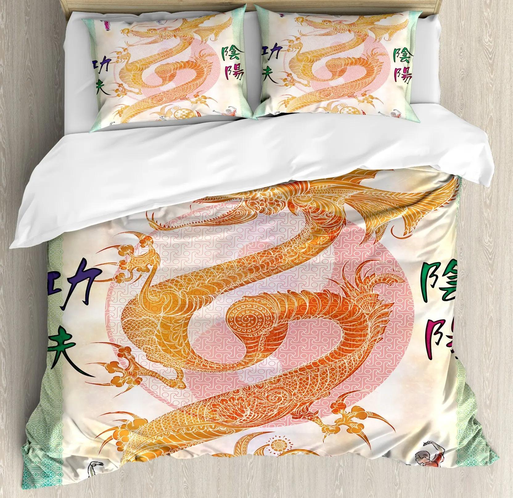 

Красный Основа Черный Дракон Принт Постельное белье Комплекты Полный Китайский Дракон Узор Постельное белье Комплекты Полный Мягкий 3 Части Одеяла Комплекты 70x133cm 2pcs