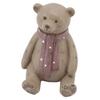 Scarf Bear Ornament Exquisite Workmanship Resin Bear Statue with Antislip Soft Rubber Pad for Living Room Porch