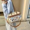 Cartoon Small Food, Cute Transparent Shoulder Messenger Bag, Two-dimensional Baby Bag, Daily Tote Bag.
