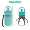 Portable Dog Pooper Scooper Leak-Proof with Bag Attachment Dog Waste Pick-up Cleaner No Touch Waste Storage Container