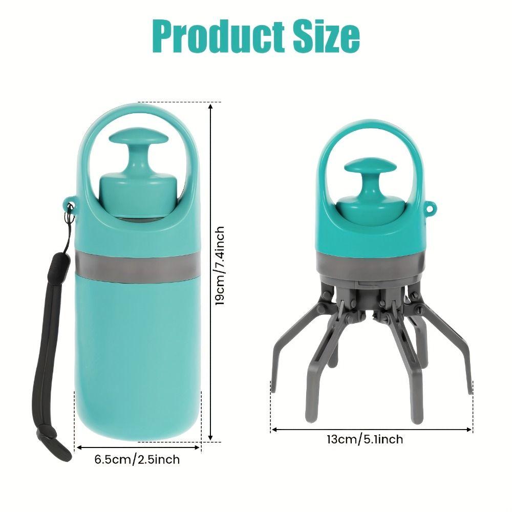 Portable Dog Pooper Scooper Leak-Proof with Bag Attachment Dog Waste Pick-up Cleaner No Touch Waste Storage Container