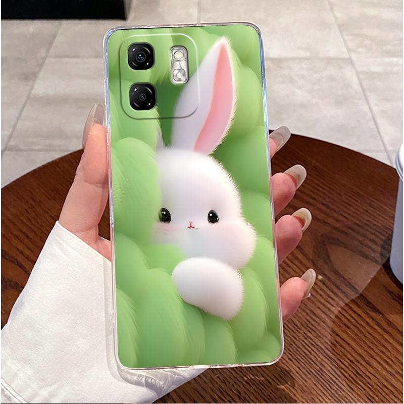 For Infinix Hot 50i X6531 X6531B Back Cover Infinix Hot 50i Case Clear Luxury Cute Love Rabbit Funny TPU Soft Silicon Phone Case