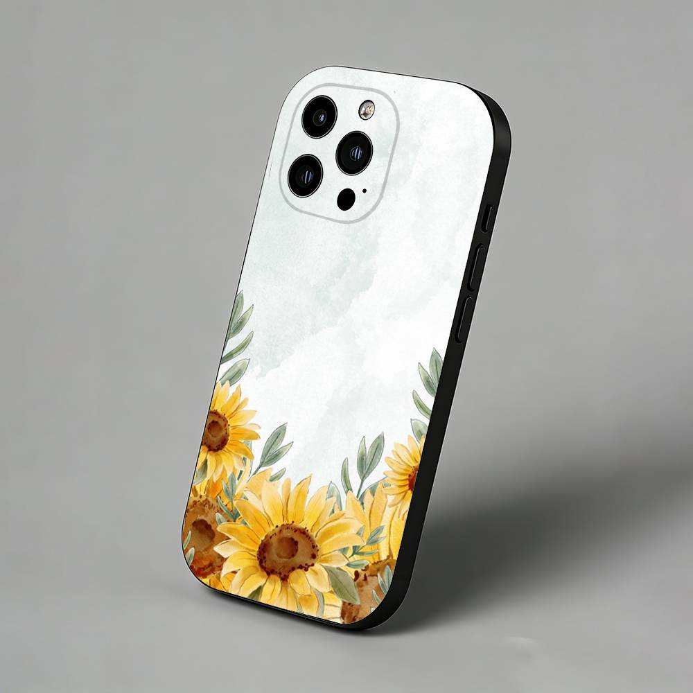 

Sunflower Phone Case for iPhone 17 Air 16 Pro Max 16e 15 Plus 14 13 Mini 12 11 Back Cover iPhone14