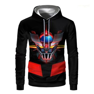 Venda imperdível Mazinger Z Anime Men Hoodie 3D Print Robot Manga Pullover Hoodies Harajuku Oversized Graphic Kids Boys Sweatshirts Tops