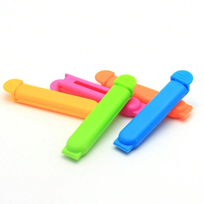 10/20pcs Colorful Food Clips Kitchenware Snack Bags Sealing Clamps Wear-resistant Sealer Bread Condiments Storing Clamp TMZ