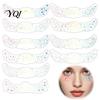 Freckle Stickers for Face 6Pcs Holographic Stickers, Shimmer Temporary Tattoos with Waterproof Photo Shoot Embellishments Adhesive, Easy Apply Remove,