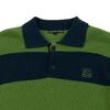OUT OF TRUNK Stripe Collar Knit Green (Men)