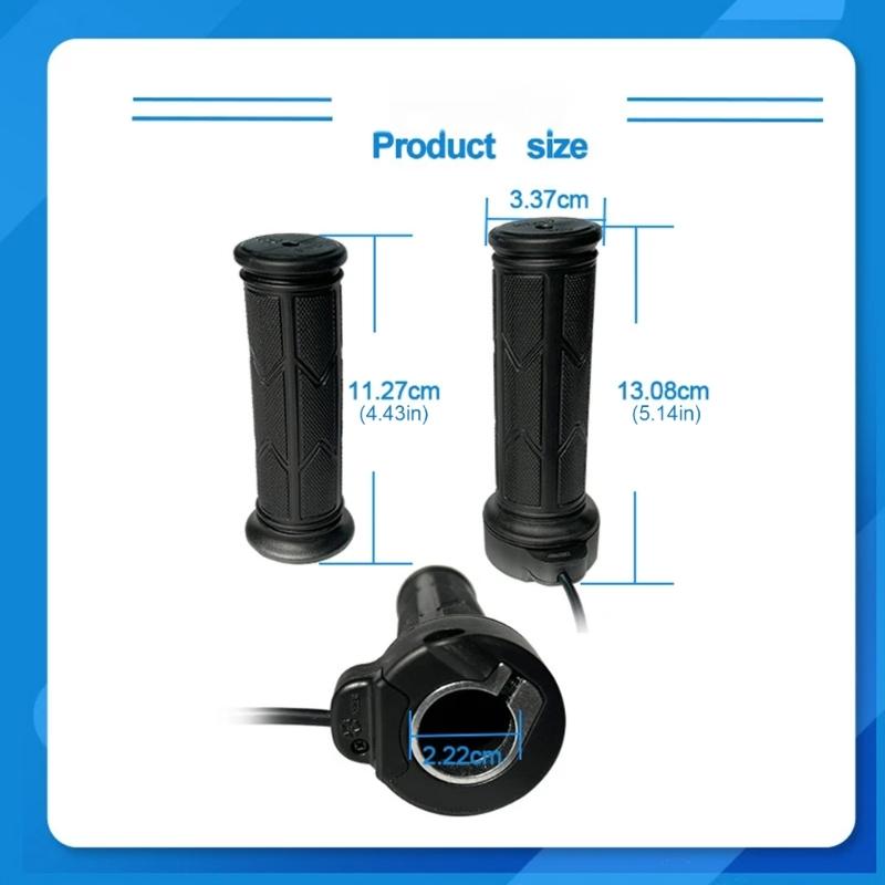 Right Handle Throttle Bicycles Electric Bike Twist Throttle Grip ABS Material Tool Free Installation Ergonomic Design