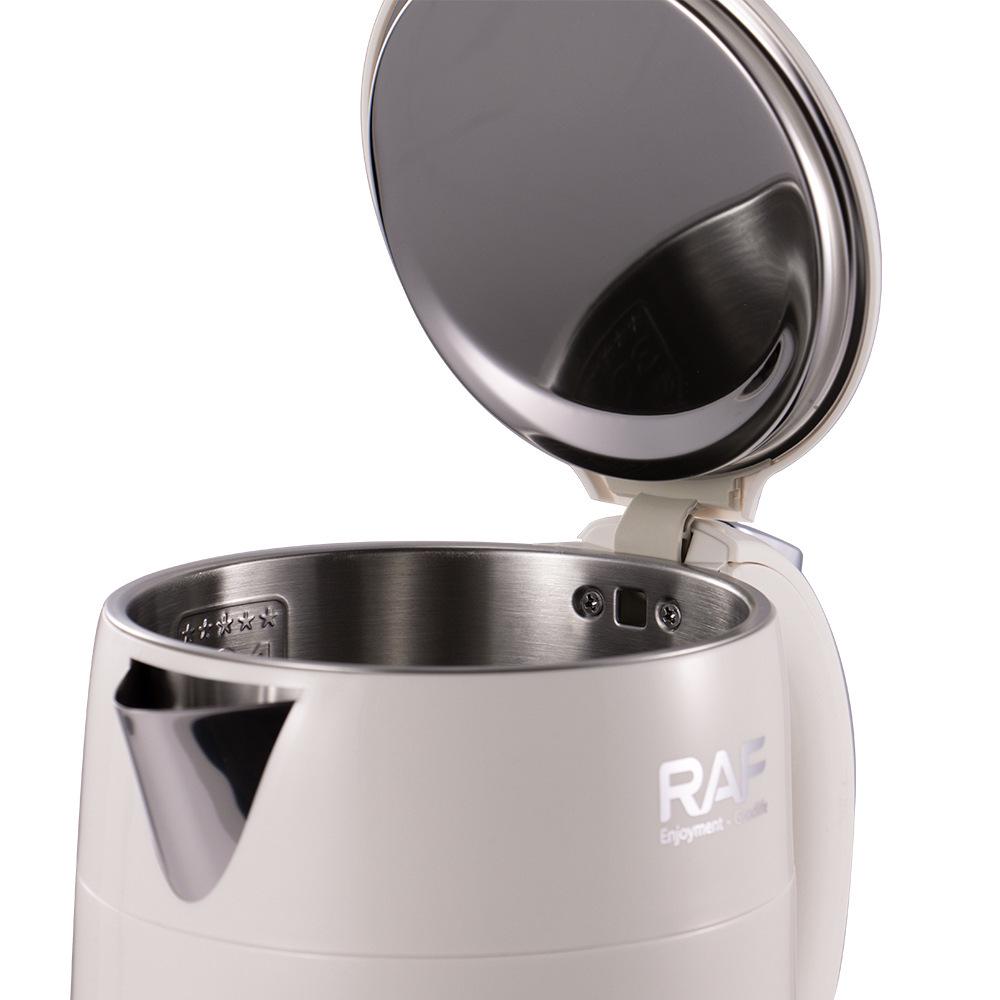 RAF European Standard Stainless Steel Portable Electric Kettle - Anti-Scald and Health Protection Features