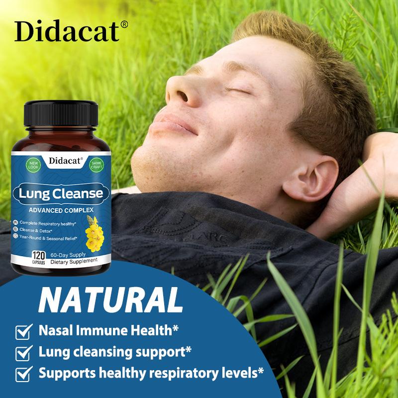 Lung Cleanse Supplement Improves Lung Function Detoxification Support 120 Pills