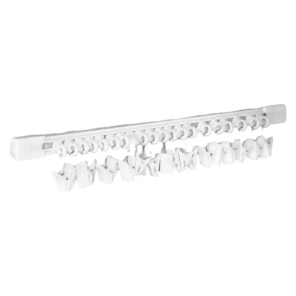 30/40 Clips Hair Accessory Organizer with Slide Rail Wall Mounted Slider Hook Large Capacity Multi-Position