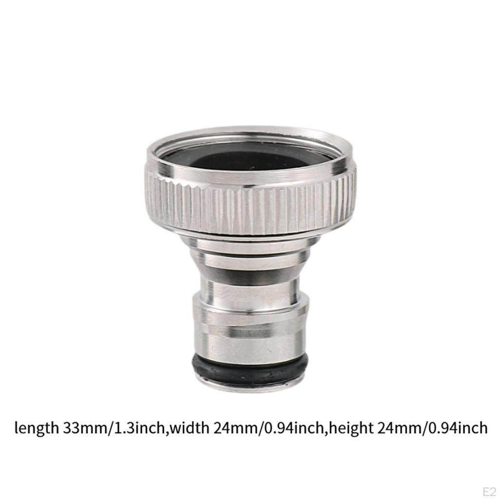 Garden Hose Quick Connector,Repair Replacement,3/4 inch Thread Stainless Steel Solid Parts,Female