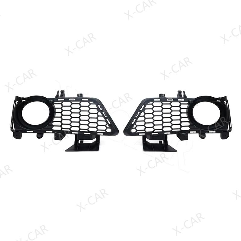 2PCS For BMW 3 Series F30 F31 2011 2012 2013 2014 2015 Front Bumper Fog Light Lamp Grille Honeycomb Cover Frame 51118054156