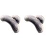 2Pcs Large Size Faux Furs Hair Clip For Long Hair Strong Hold Korean Style Fashion Accessory Multiple Colors Available