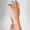 New Rhinestone Pendant Bracelet Simple Rhinestone Finger Bracelet Hand Jewelry Female Temperament Jewelry Bracelet Silver