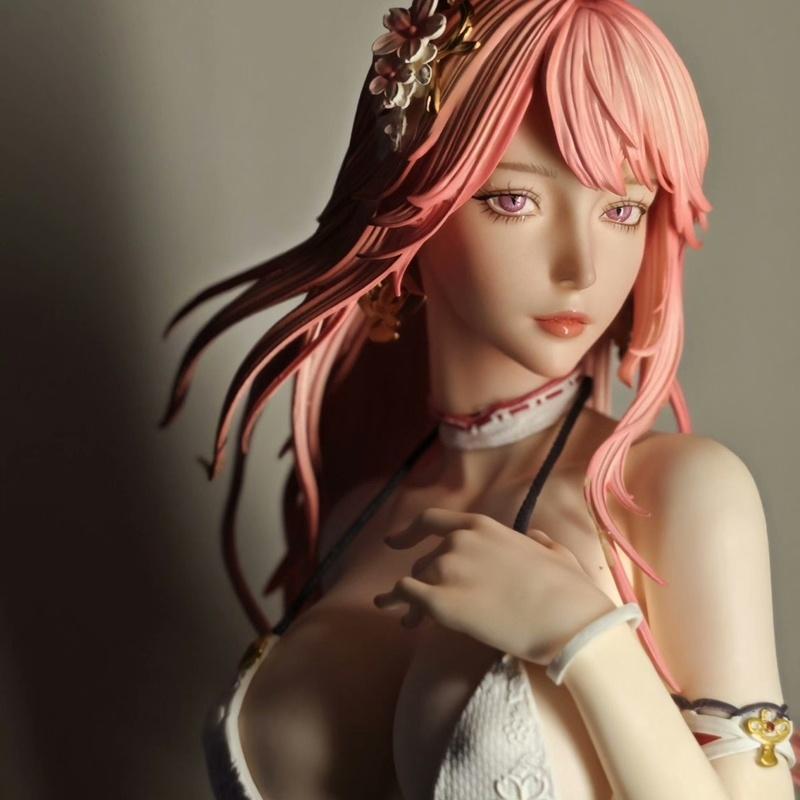 New 53Cm Hongkai:Star Rail Fa Swimsuit Yae Miko Swimsuit Gk Statue Collection Model Desktop Decoration Ornament Collection Gift
