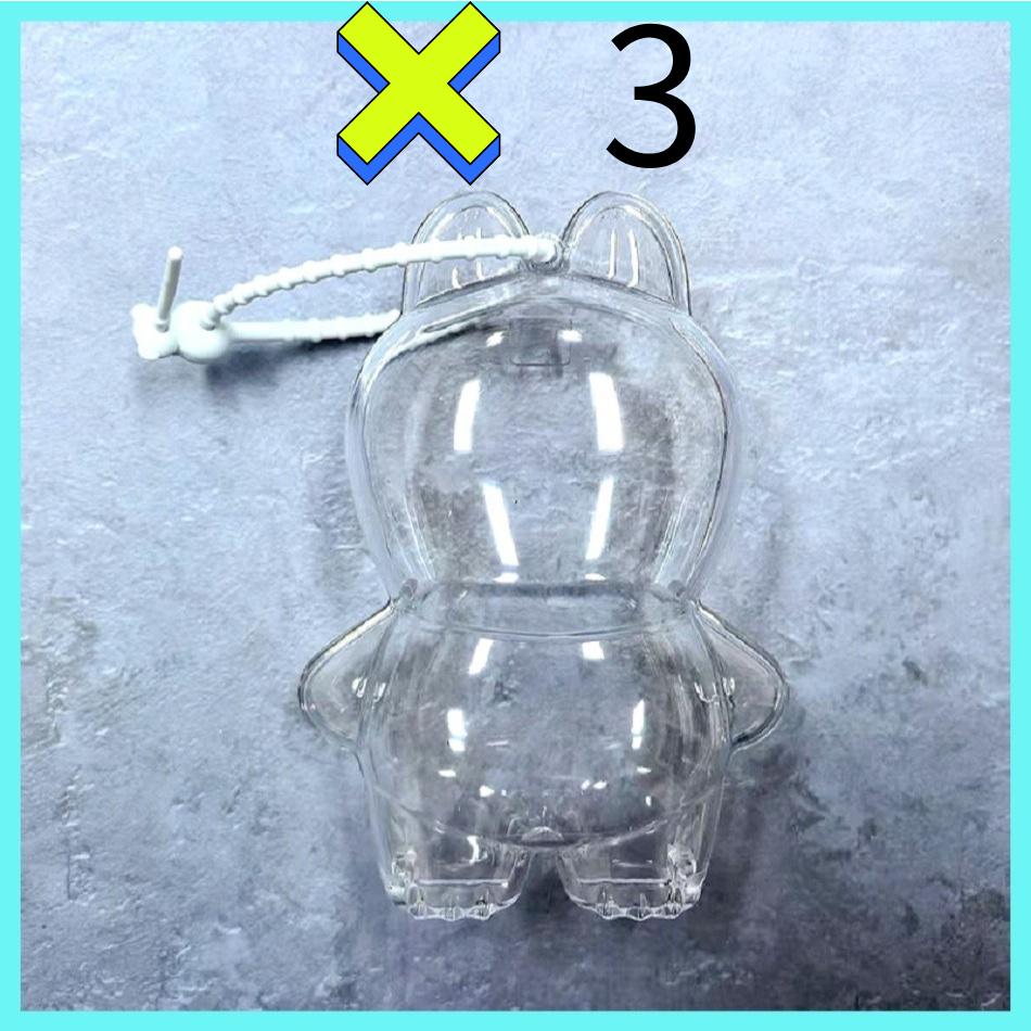 For New LABUBU Protector Case Protection Cover V4 Pendant Doll Storage Box Anti Dust Case For Labubu Clear Case Doll Accessories
