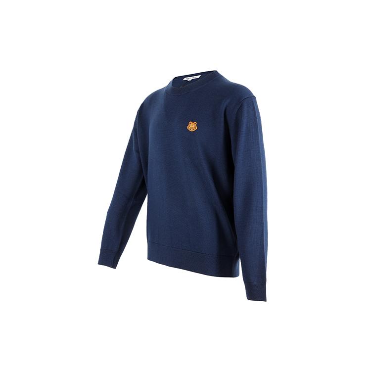 KENZO Sweaters Men's Blue Crew Neck Moderate Other 5PU5373TA-76