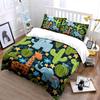 Cartoon Safari Animals & Cactus Bedding Duvet Cover Set  (1*Duvet Cover 2*Pillowcases, without duvet insert)