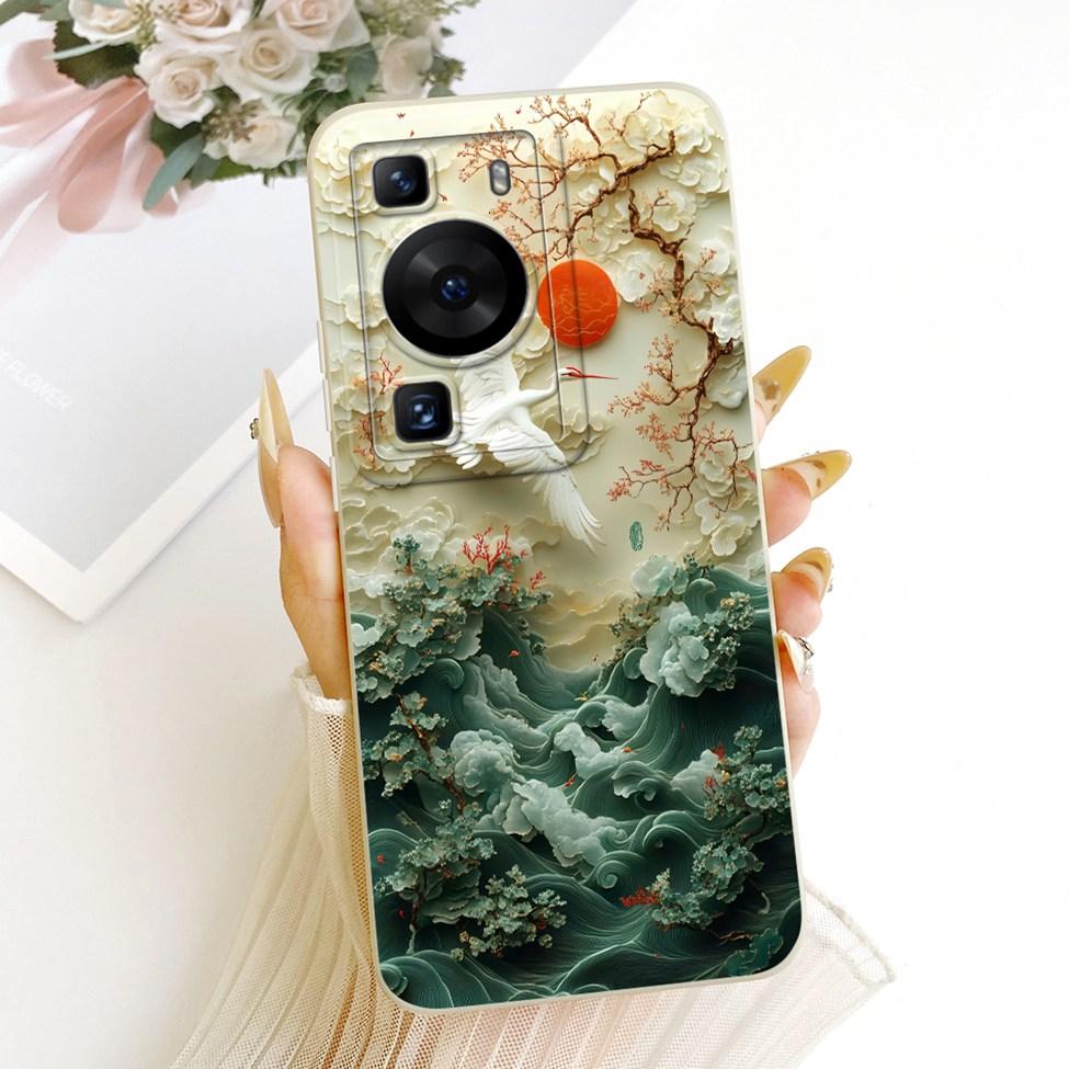 Casing For Huawei P60 Cover Fashion Cartoon Cute Funny Painted Silicone Funda For Huawei P60 LNA-AL00 Phone Case