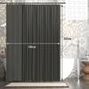 Solid Black Shower Curtain Waterproof Fabric Minimalist Design Modern Bathroom Decor Simple Style Privacy Bath Linen Home