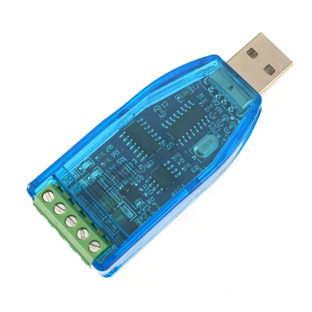 1PC Industrial Communication Module USB To RS232 RS485 Converter TVS Protection Bidirectional Half Duplex Serial Line Converter
