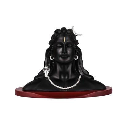 Adiyogi Shiv Ji Idol for Home Decor Showpiece, Puja Room|Religious Statue for Peace and Prosperity|Luxury Sculptures for Table Decor, Gift,