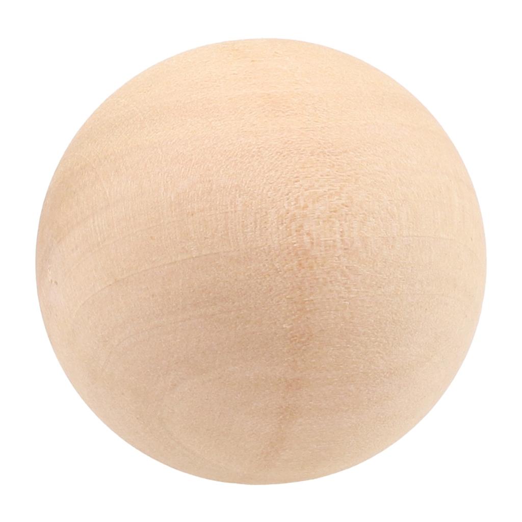 30-60mm Wood Balls DIY Natural Wood Round Beads Ball No Hole Round Craft For Jewelry Making Handmade Accessories