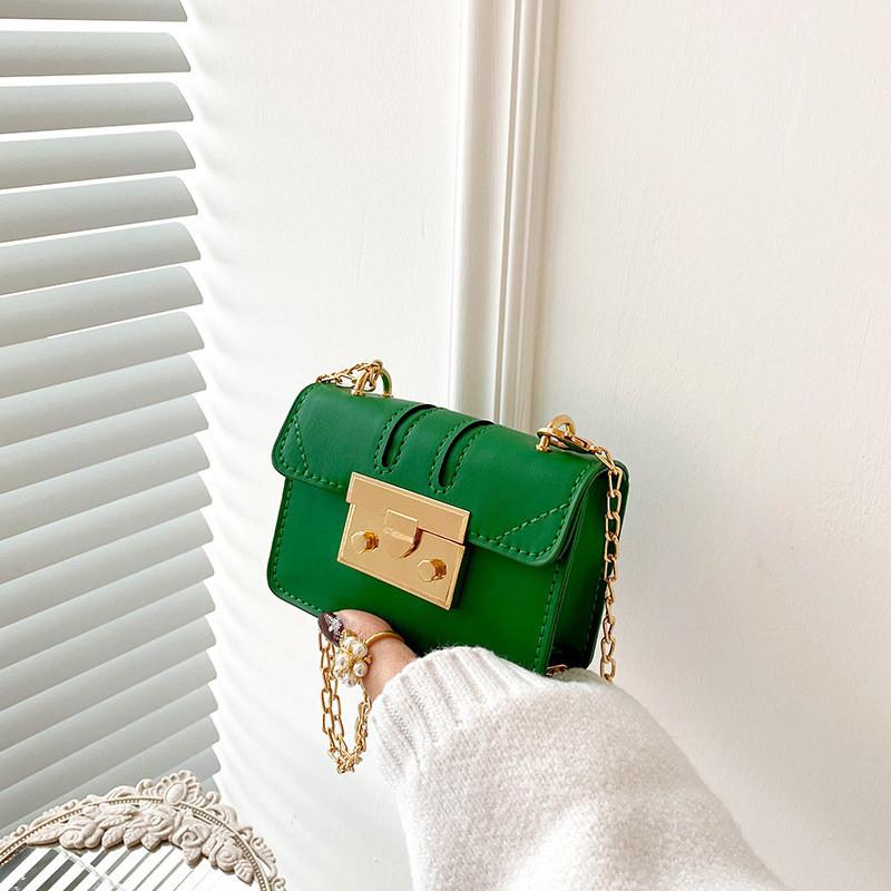 Trendige Mini-Quadrat-Schultertasche für Damen Frühjahrsmode 2023 Elegante Handtasche aus PU-Leder