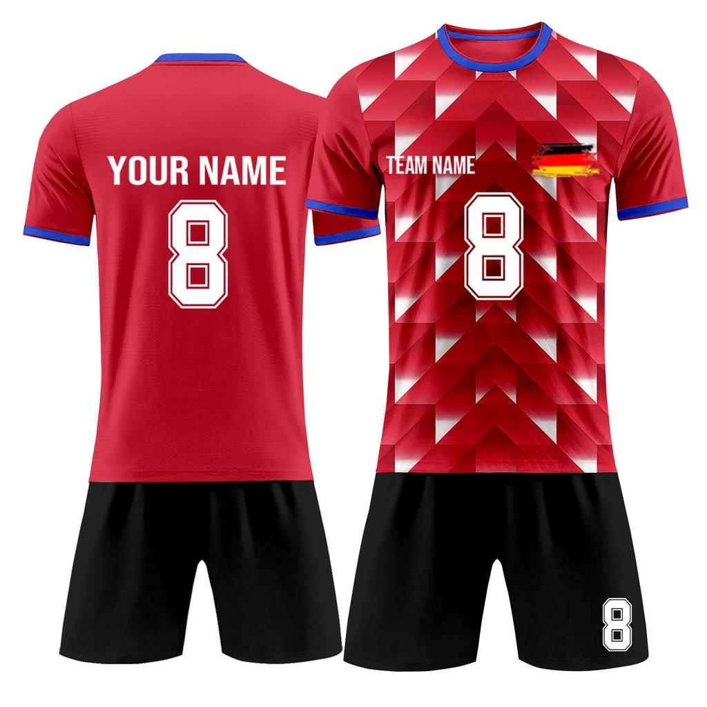 Ensemble personnalisé de deux pièces de football pour adultes et enfants