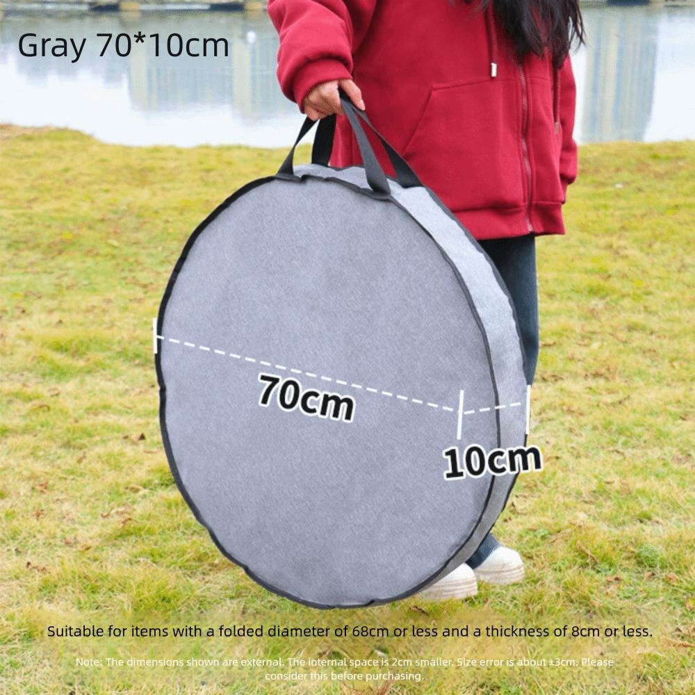 Multi-Functional Storage Bag Round Handheld Plate Bag New Household Organizer  Cam Tent