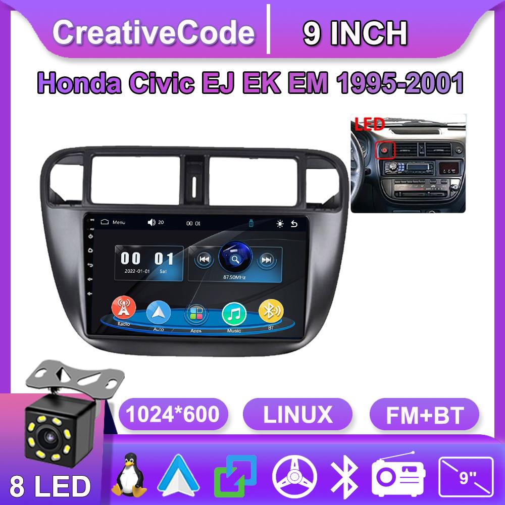 Car Radio Multimedia MP5 Player Head Unit Stereo BT For Honda Civic EJ EK EM 1995-2001