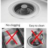Pack of 2 Kitchen Sink Plugs, Universal Drain Strainer, Kitchen Sink, Faucet Stopper, Pop-Up Floor Drain Filter Made of Stainless Steel for Sink Bore
