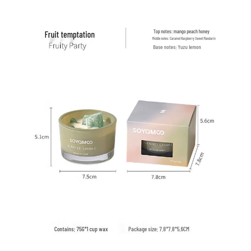 Oujiewang Crystal Fruit Scented Candle