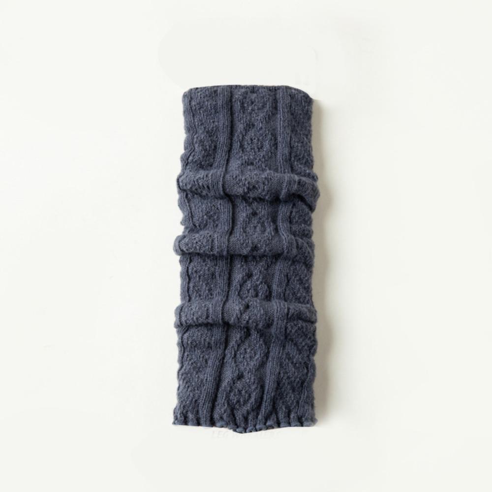 

Гольфы выше колена Лолита Длинные Y2K Манжеты для ботинок Леггинсы Мода Вязаные гетры Зима темно серый