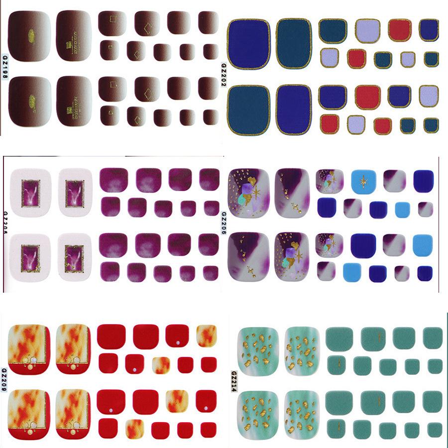 

6 листов/набор быстрых наклеек для ногтей с блестками для полного покрытия ногтей разноцветный