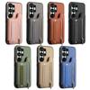 Magnetic Zipper Elastic Wrist Strap Cards Solt Wallet Leather Case For Samsung S25 Ultra S24 Plus S23 A17 A07 kickstand Cover