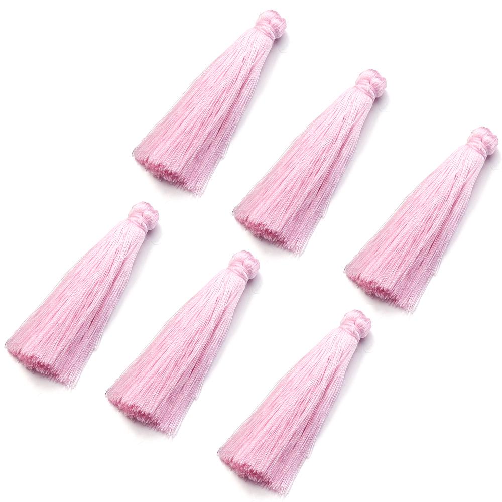6pcs/lot 6 cm Polyester Tassel Colorful Tassel Cord Brush For Home Decor DIY Handmade Clothing Sewing Jewelry Making Accessories