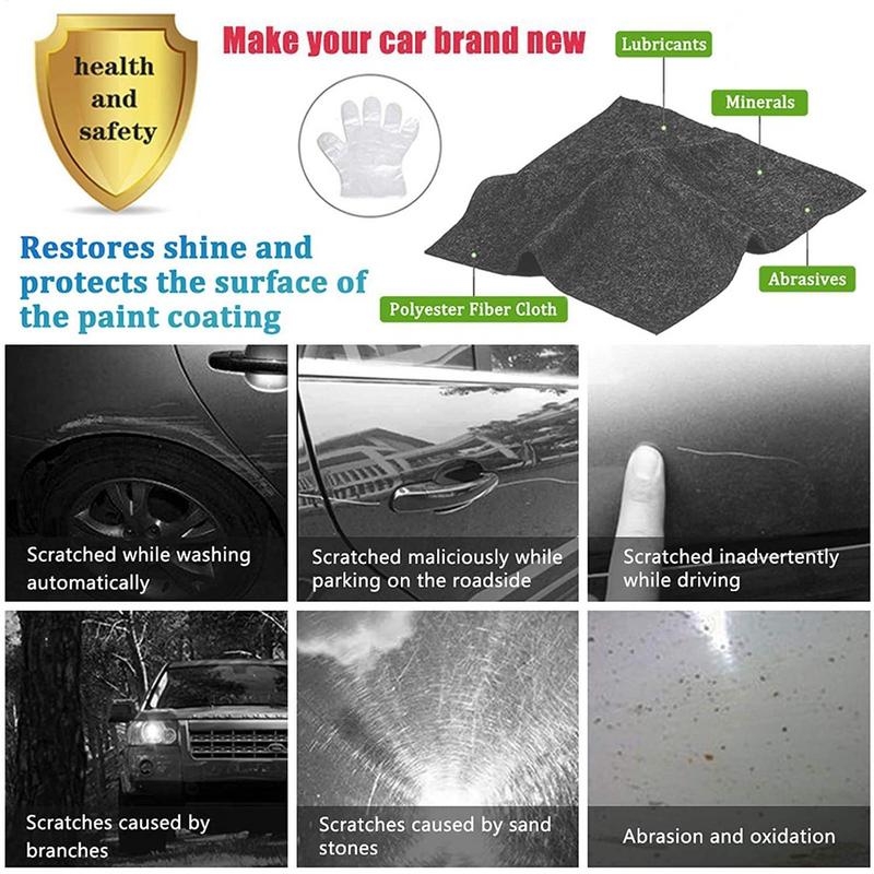 1PC Car Scratches Sparkle Cloth Multifunction Nano Magic Cloth Scratch Erase Car Scratches Paint Residues Scratches Repair