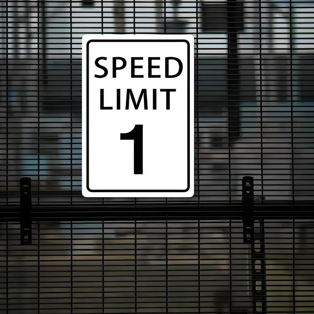 Tin Sign Speed Limit Metal Wall Art Retro Vintage Road Sign Plaque for Garage Man Cave Bar Pub Office Safety Warning Street